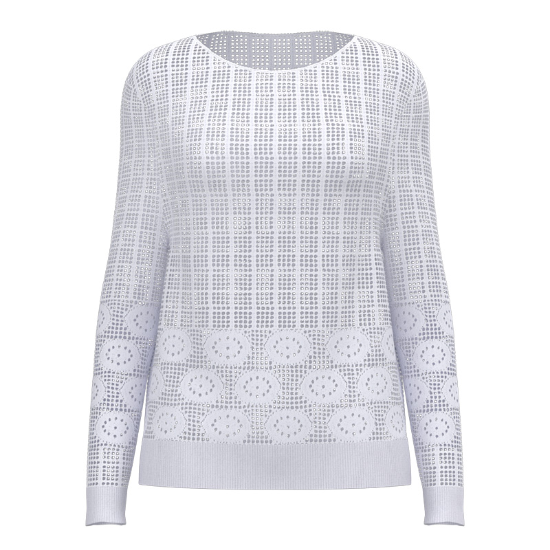 Women's Long-Sleeve Round Neck Sweater