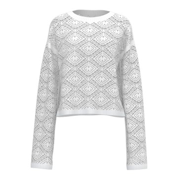 Women's Round-Neck Pullover Sweater